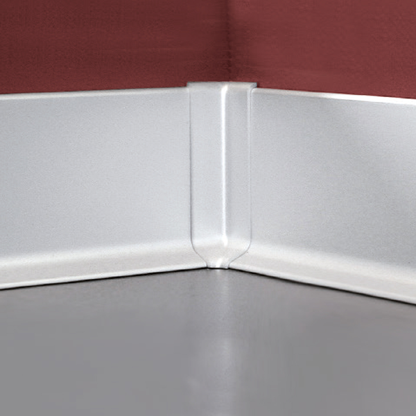  Accessoire PLINTHE aluminium Pièce pour angle rentrant 60 mm
