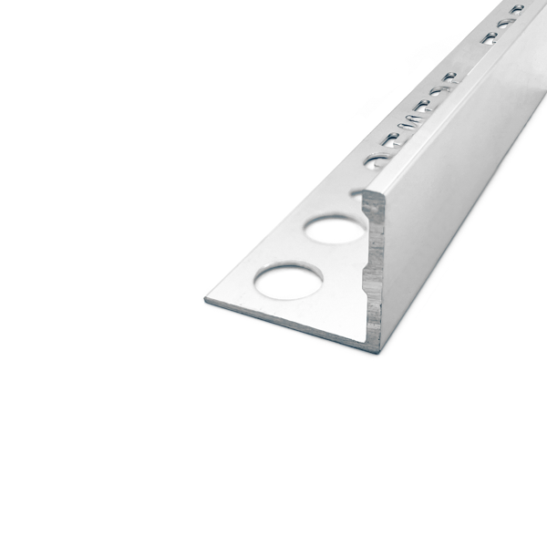 ARRÊT DE CORNIÈRE ALUMINIUM 22,5MM - 28x22,5 mm - 2,50 m à sceller