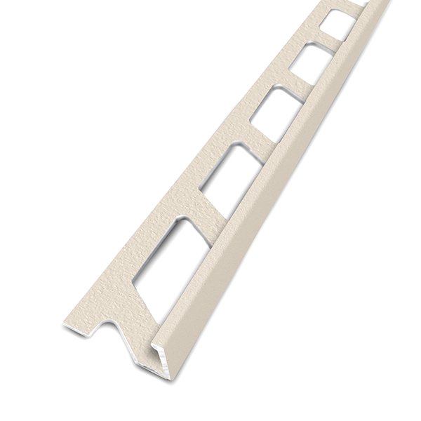 ARRÊT DE CORNIÈRE métallique EFFET MINÉRAL 10mm - 22x10 mm - 2,50 m à sceller 