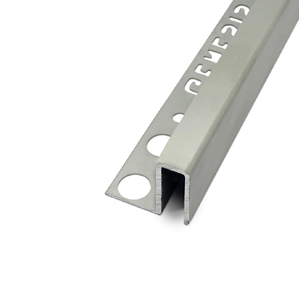 ARRÊT DROIT ALUMINIUM 22,5MM - 27x22,5 mm - 2,50 m à sceller