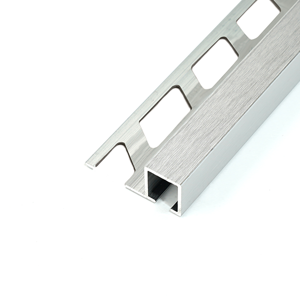 ARRÊT DROIT ALUMINIUM DÉCO 10MM - 27x11 mm - 2,50 m à sceller