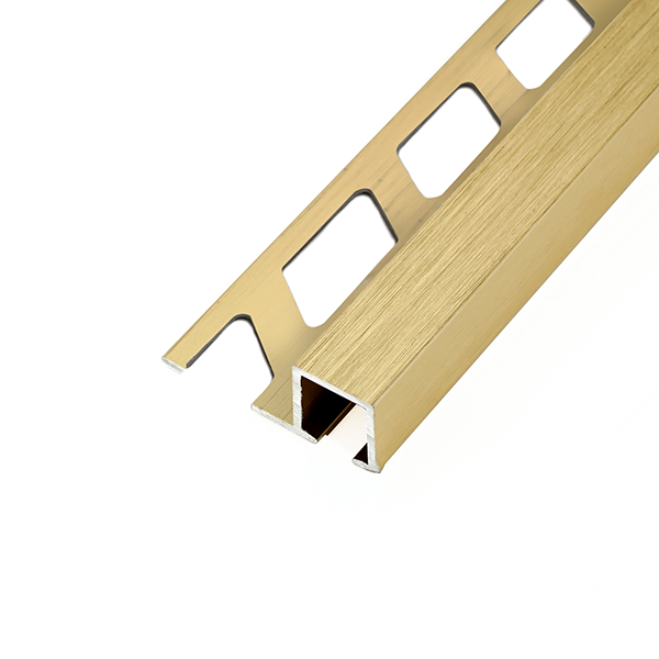 ARRÊT DROIT ALUMINIUM DÉCO 10MM - 27x11 mm - 2,50 m à sceller