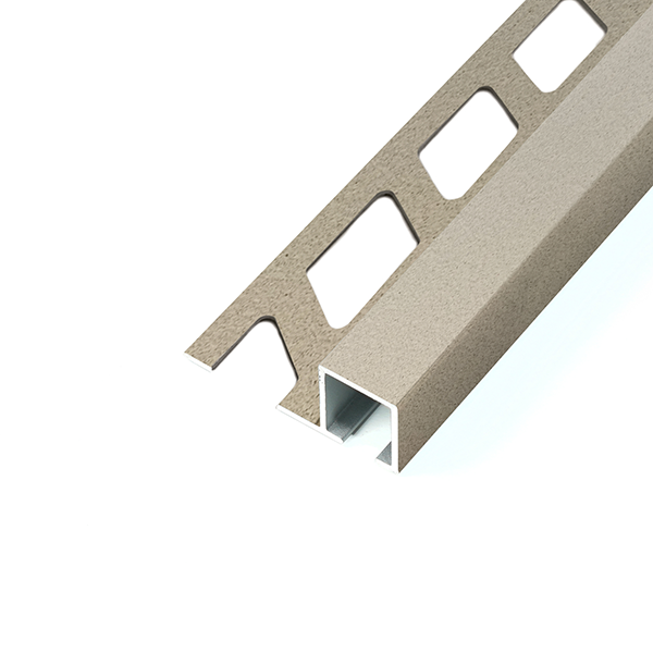 ARRÊT DROIT ALUMINIUM DÉCO 10MM - 27x11 mm - 2,50 m à sceller