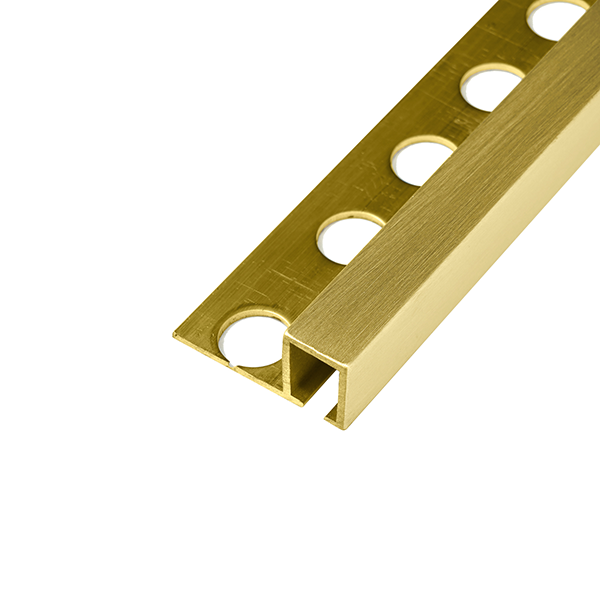 ARRÊT DROIT LAITON 10MM - 28x11 mm - 2,70 m à sceller
