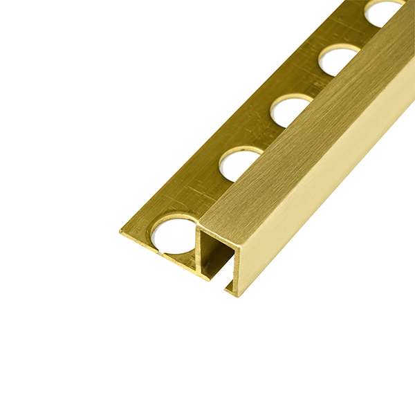 ARRÊT DROIT LAITON 12MM - 28x13 mm - 2,70 m à sceller
