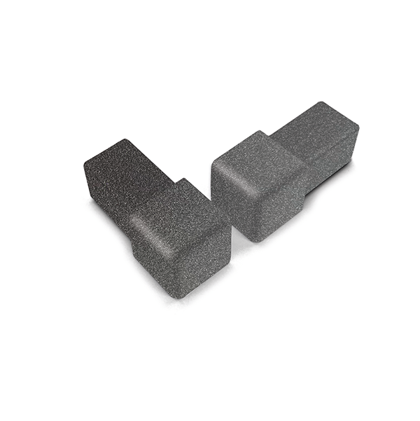 BOUCHONS ARRÊT DROIT ALUMINIUM DÉCO 10MM 