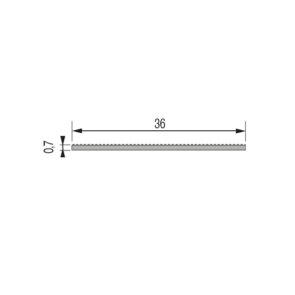 Bande antidérapante  36 mm - adhésivée - rouleau de 18,30 m