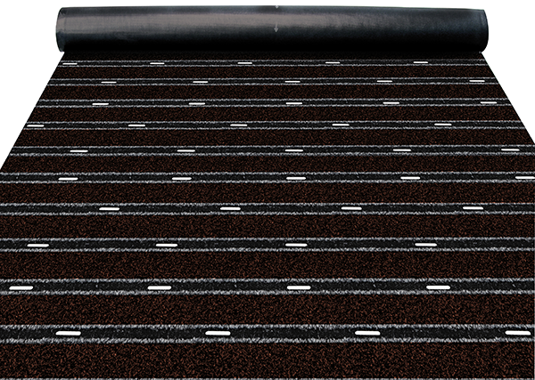 DINAFLEX GRATTANT BANDES LARGES rouleau 20m - laize 1m - Marron