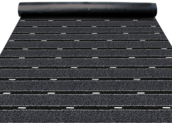 DINAFLEX GRATTANT BANDES LARGES rouleau 20m - laize 2m - Gris