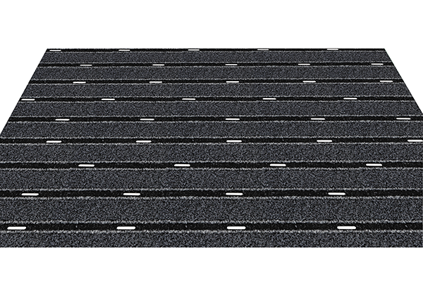 DINAFLEX GRATTANT BANDES LARGES rouleau 20m - à la coupe - laize 1m  - Gris