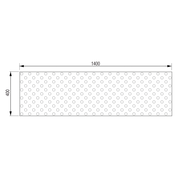 Dalle PU - GRAND FORMAT  1400 x 400 mm Adhésivé