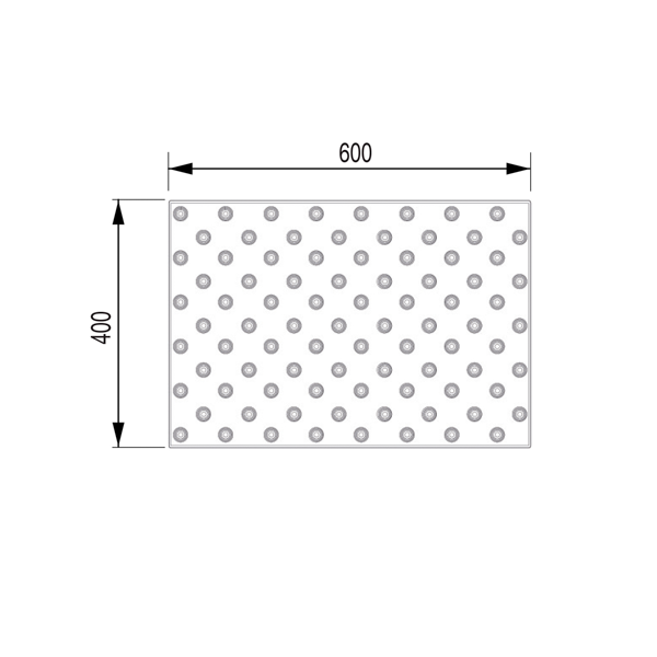 Dinalert DV15 MTA 600 x 400 mm - Adhésivé Butyle