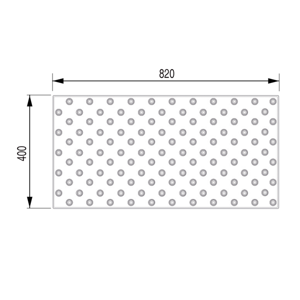 Dinalert DV15 MTA 820 x 400 mm - à coller 