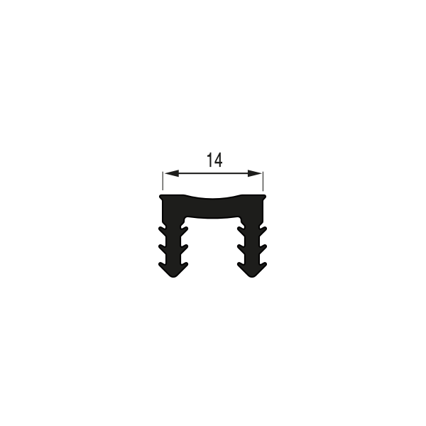 JOINT SOUPLE LISSE 14/0L 14 mm - rouleau de 21,00 m