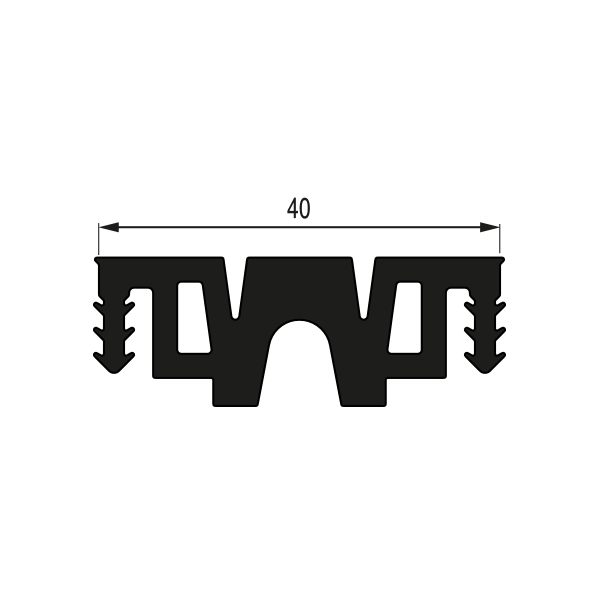 JOINT SOUPLE STRIÉ 40/0S 40 mm - rouleau de 21,00 m