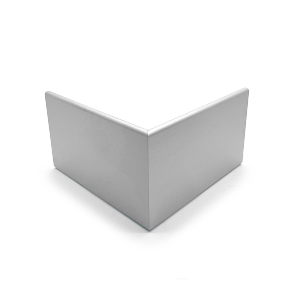 Pièce angle sortant pour bord de rive 60mm - à encastrer