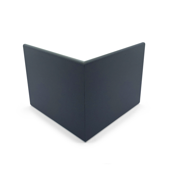 Pièce angle sortant pour bord de rive 80mm - à encastrer