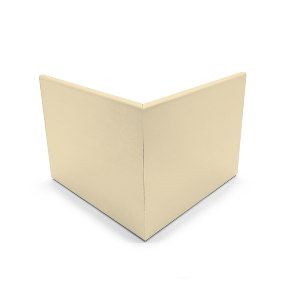 Pièce angle sortant pour bord de rive 80mm - à encastrer