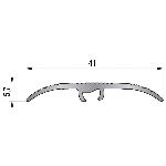 Seuil Dinafix strié 41 mm - 2,70 m Fixation invisible