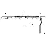 Nez de marche 2CBis 67x32mm - 3,00m à visser