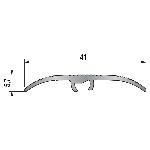 Seuil multi-niveaux strié Harmony   41 mm - 0,93 m Fixation invisible