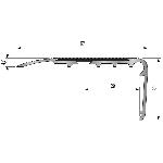 Nez de marche 2CBis 67x32mm - 3,00m à visser - livré avec bande carbo