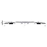 COUVRE-JOINT DE SOL À BORDS EN BISEAU 100 mm - 3,00 m Adhésivé Butyle