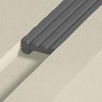 Profilé antidérapant FA40 noir 30x11,5mm - 3,00m à sceller