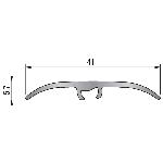 Seuil multi-niveaux plaxé Harmony   41 mm - 0,93 m Fixation invisible