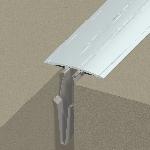 COUVRE-JOINT DE SOL À BORDS EN BISEAU 60 mm - 3,00 m Adhésivé Butyle