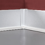  Accessoire PLINTHE aluminium Pièce pour angle rentrant 80 mm