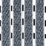 ARAVIS CA 10 reps Rail alu. 10mm - Structure ouverte jonction plastique poinçonnée