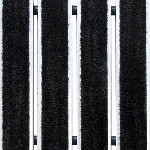 ARAVIS CA 17 brosses Rail alu. 17mm - Structure ouverte jonction à câble