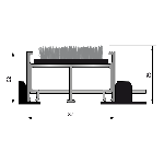 ARAVIS CA 22 soft Rail alu. 22mm - Structure ouverte jonction à câble