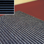 ARAVIS JF 10 Caoutchouc Rail alu. 10mm - Structure fermée jonction PVC