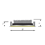 ARAVIS SLIM SOFT Rail alu. 7,5mm - Structure fermée support PET