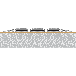 ARAVIS SLIM reps + RAMPE ADHÉSIVÉE Rail alu. 7,5mm - Structure fermée support PET