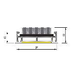 ARAVIS ULTRA 10 grattant-séchant Rail alu. 10mm - Structure fermée support PET