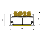 ARAVIS ULTRA 18 REPS Rail alu. 18mm - Structure fermée support PET