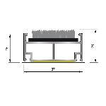 ARAVIS ULTRA 18 SOFT Rail alu. 18mm - Structure fermée support PET