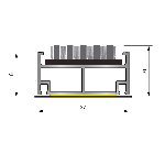ARAVIS ULTRA 18 grattant-séchant Rail alu. 18mm - Structure fermée support PET