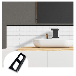 ARRÊT DE CORNIÈRE métallique DÉCO 10mm - 22x10 mm - 2,50 m à sceller 