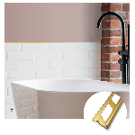 ARRÊT DE CORNIÈRE métallique DÉCO 10mm - 22x10 mm - 2,50 m à sceller 