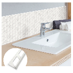 ARRÊT DE CORNIÈRE métallique DÉCO 10mm - 22x10 mm - 2,50 m à sceller 