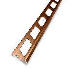 ARRÊT DE CORNIÈRE métallique DÉCO 10mm - 22x10 mm - 2,50 m à sceller 