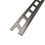 ARRÊT DE CORNIÈRE métallique DÉCO 10mm - 22x10 mm - 2,50 m à sceller 