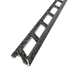 ARRÊT DE CORNIÈRE métallique EFFET MINÉRAL 12,5mm - 22x12,5 mm - 2,50 m à sceller 