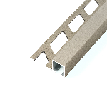 ARRÊT DROIT ALUMINIUM DÉCO 10MM - 27x11 mm - 2,50 m à sceller