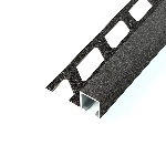 ARRÊT DROIT ALUMINIUM DÉCO 10MM - 27x11 mm - 2,50 m à sceller