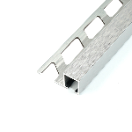 ARRÊT DROIT ALUMINIUM DÉCO 12MM - 27x13 mm - 2,50 m à sceller